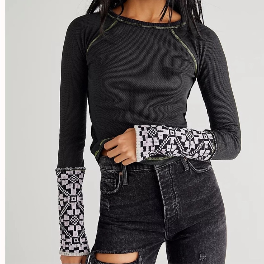Free people she is reversible cuff top - Picture 2 of 13